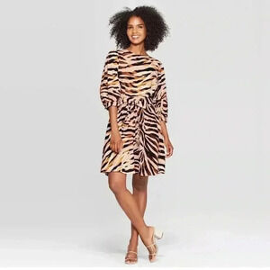 Who What Wear tiger print dress. Size Medium. Worn once.